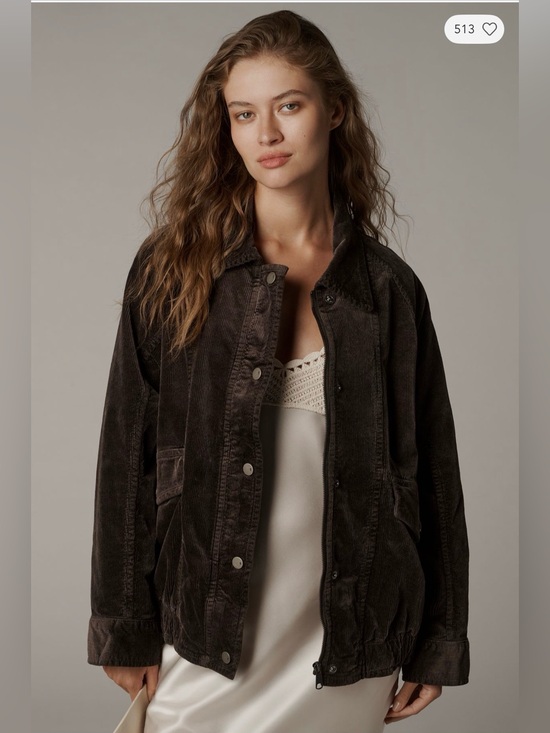 Pilcro Jackets & Blazers - NWT Anthropologie Pilcro Dark Brown Corduroy Button-Front Jacket Medium